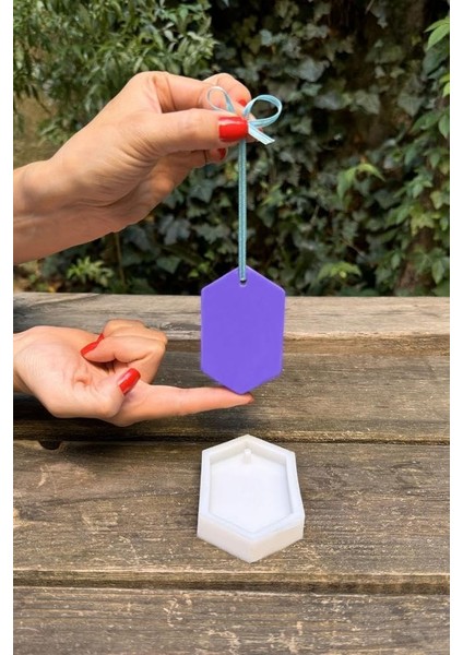 Concept Altıgen Koku Tableti Silikon Mum Kalıbı