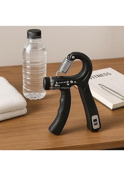 Ayarlanabilir Sayaçlı El Yayı 5-60 kg Dirençli Bilek ve Ön Kol Güçlendirici Egzersiz Aleti Ergonomik Tasarımlı Kavrama Geliştirici Spor Ekipmanı indirimleri