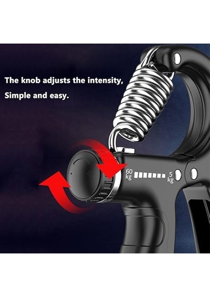 Kavrama Güçlendirici, Sayma El Kavramaları Egzersiz, Ayarlanabilir Direnç Dayanımı El Kavrama 12-130 Lbs, Kas Geliştirme ve Yaralanma Iyileştirme Için El Kavrama Gücü Egzersizi fırsatları