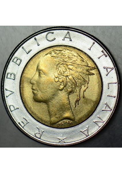 Italya 500 Liret 1984 Bimetal Çil(-) modelleri
