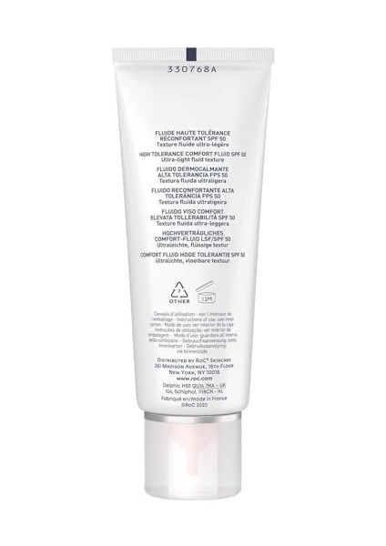 Roc High Tolerance Comfort Fluid Hassas Ciltler Için SPF50+ Güneş Kremi 50 ml fiyatları