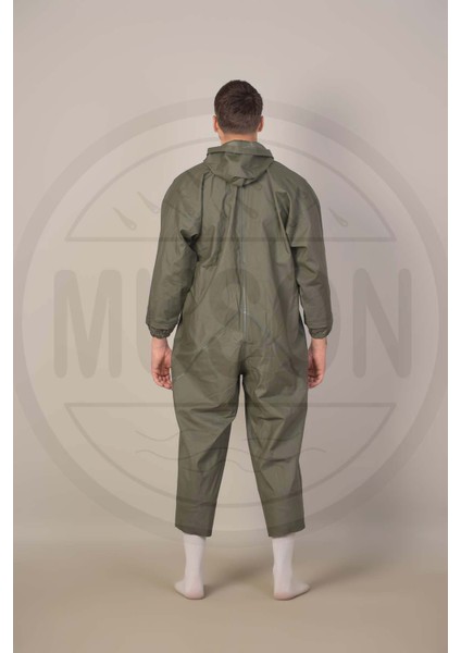 Su Geçirmez Boy Tulum Yağmurluk – Haki | Fermuarlı, Kapüşonlu, Rüzgar ve Yağmur Geçirmez Tek Parça Koruyucu Giysi – Balıkçılık, Tarım, Araç Yıkama ve Arazi Ilaçlama Için Dayanıklı modelleri