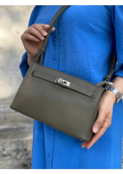 ,Kilit Detaylı,Haki Bayan Omuz ve Çapraz Çantası fiyatları