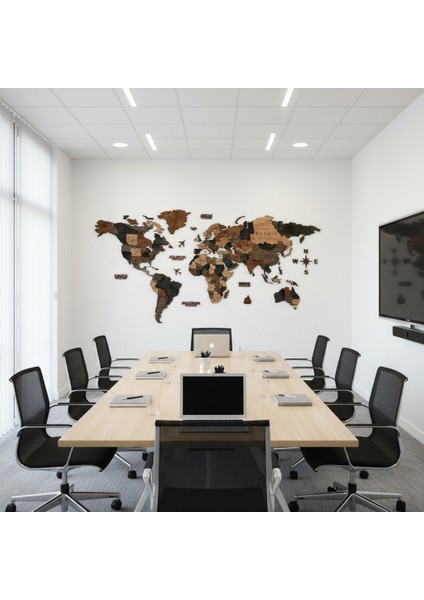 Oasis Ahşap Dünya Haritası modelleri