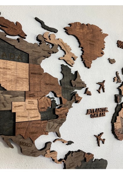 Oasis Ahşap Dünya Haritası fırsatları