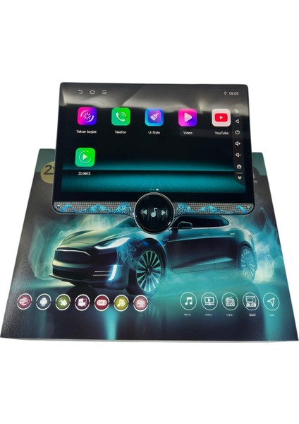 Gemstone QLED Tüm 9''-10inç Çerçevelere Uyumlu Profesyonel 11.8 Multimedya indirimleri