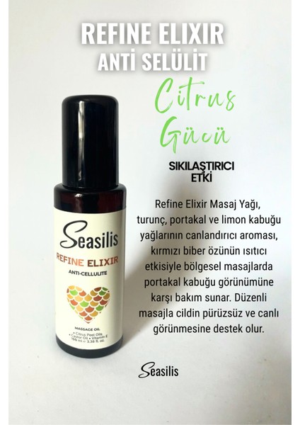 Refine Elixir Masaj Yağı - Antiselülit 100 ml fırsatları