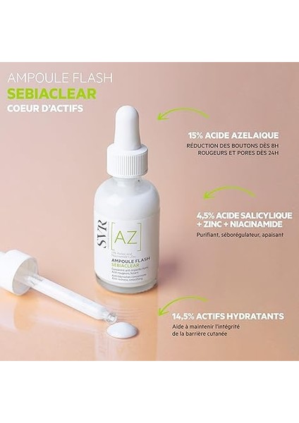 Sebiaclear Az Ampoule Flash Leke ve Kızarıklık Karşıtı Konsantre Serum 30ML modelleri