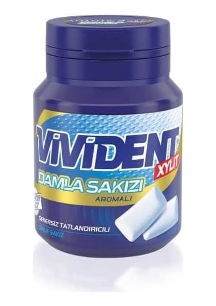 Perfetti Vivident Damla Şekersiz Sakız 67 G