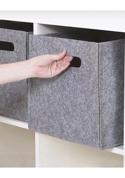 Keçe Saklama Kutusu, Taşıma Kulplu, Yatak Odası, Dolap, Bebekler, Kreş Oyuncakları, Çamaşır Düzenleme