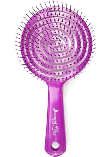 Promax Üç Boyutlu Oval Saç Fırçası Büyük - 18 Mor