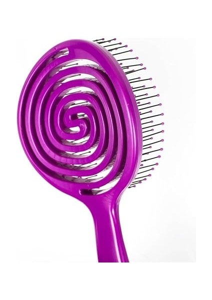 Promax Üç Boyutlu Oval Saç Fırçası Büyük - 18 Mor fiyatları