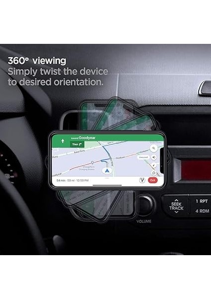 Air Vent Manyetik Araç Içi Telefon Tutucu + 2 Adet Manyetik Plaka (Tüm Cihazlarla Uyumlu Araç Tutacağı) Kuel A200 Black - SGP11583 modelleri