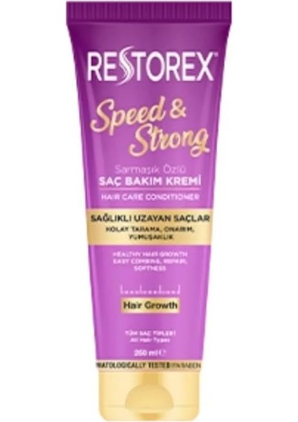 Speed & Strong Sağlıklı Uzama Etkili Saç Bakım Kremi 250 ml