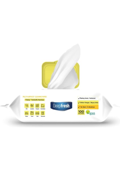 Fresh Iz Bırakmaz Yüzey Temizlik Havlusu 100 Yaprak