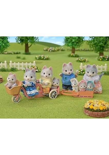 Families 5637 Tandem Bisiklet Seti - Husky Sister & Brother, Çok Renkli fırsatları