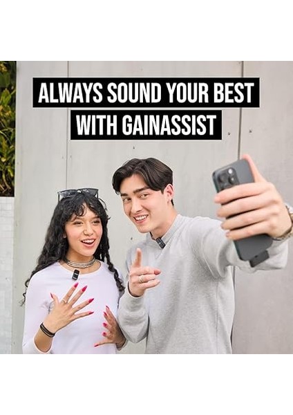 Wireless Micro - Akıllı Telefon ve Bilgisayar Uyumlu Kompakt Kablosuz Mikrofon Seti, Şarj Kutulu, Iki Verici, Bir Alıcı, Usb-C, Siyah modelleri