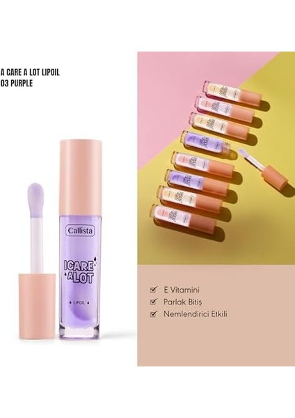 Callista I Care A Lot Lip Oil 03 Berry Nemlendirici Dudak Yağı fiyatları
