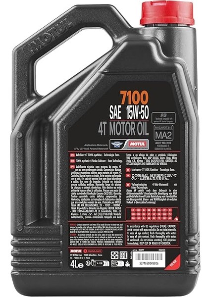 7100 4t 15W50 4 Litre fiyatları