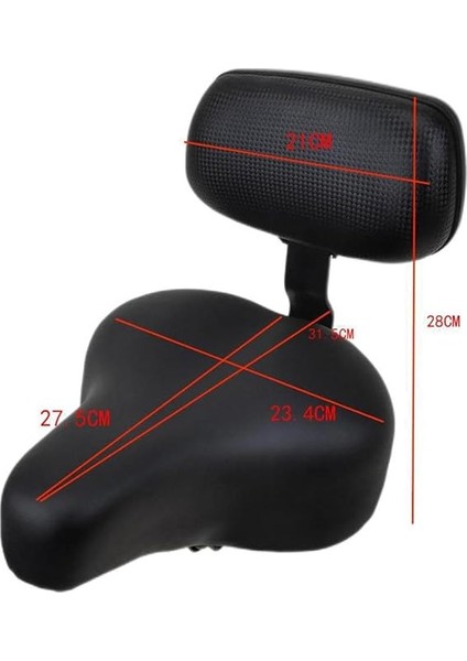 Sırt Destekli Sele Koltuğu Arkalıklı Ayarlamalı Geniş Elektrikli Koltuk Selesi Siyah indirimleri