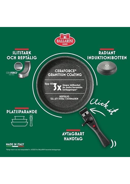 Torre Kızartma Tavası, 20 Cm, Seramik Kaplama, Indüksiyonlu Ocaklara Uygun, Çıkarılabilir Sap, Alüminyum fiyatları