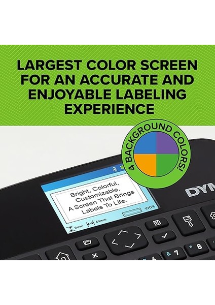 Labelmanager Executive 640 Cb Taşınabilir Etiket Yazıcısı | Qwerty Klavyeli Kompakt Etiketleme Makinesi | Bluetooth ve USB Bağlantısı | Dymo D1 Standart ve Dayanıklı Etiketlerle Uyumlu indirimleri