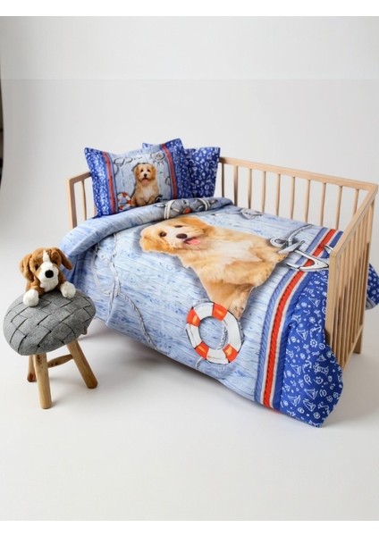 Rico Dijital Baskı Bebek Nevresim Takımı – %100 Pamuk, Nefes Alabilir, Renkli Desenli