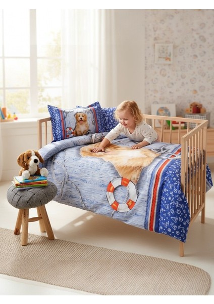 Rico Dijital Baskı Bebek Nevresim Takımı – %100 Pamuk, Nefes Alabilir, Renkli Desenli fiyatları