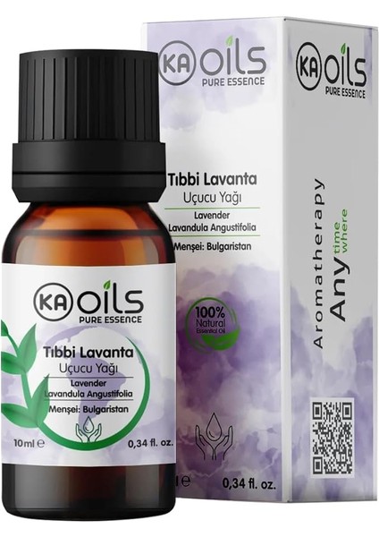 Tıbbi Lavanta Uçucu Yağı 10 ml | Lavandula Angustifolia Essential Oil | Uyku ve Stres Desteği | Yatıştırıcı Aromaterapi ve Difüzör Yağı