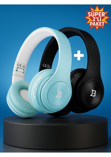 Kablosuz Bluetooth Kulaküstü Kulaklık-Mikrofonlu, Stereo Ses, Aux ve Hafıza Kartı Desteği Pulse