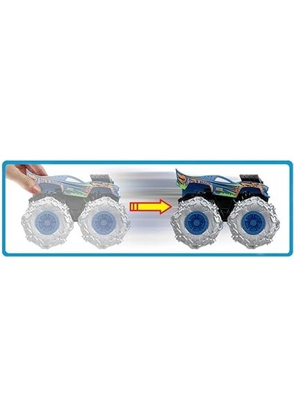 Wheels Monster Trucks 1:43 Çek Bırak Arabalar GVK37-GVK40 fırsatları
