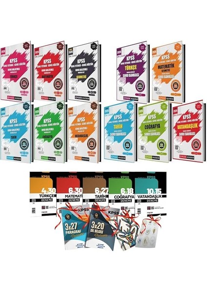 Akademi Yayıncılık 2026 Önlisans Kpss Gygk Pegem 11LI Konu Anlatım ve Soru Bankası Seti ve 5li Branş Deneme 4 Hediye fiyatları
