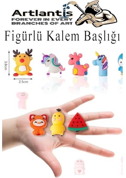 Başlığı Figürlü 30 Adet Kalem Süsü Kızlar Için Değişik Karkatür Hayvan Silikon Kalem Başlığı Sevimli Kalem Başlıkları indirimleri