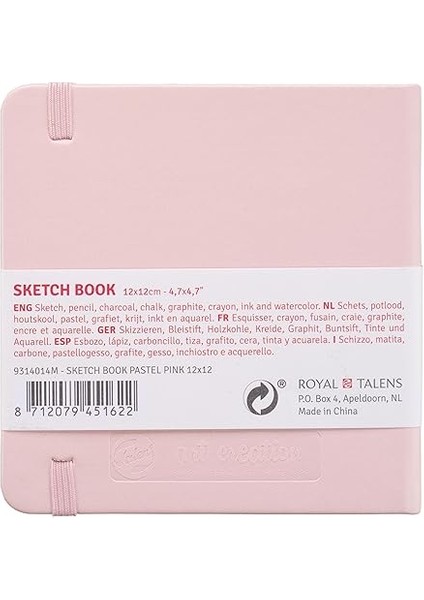 Art Creation Japan Eskiz Defteri, 80 Yaprak, 12 x 12 Cm, Pastel Pembe fiyatları