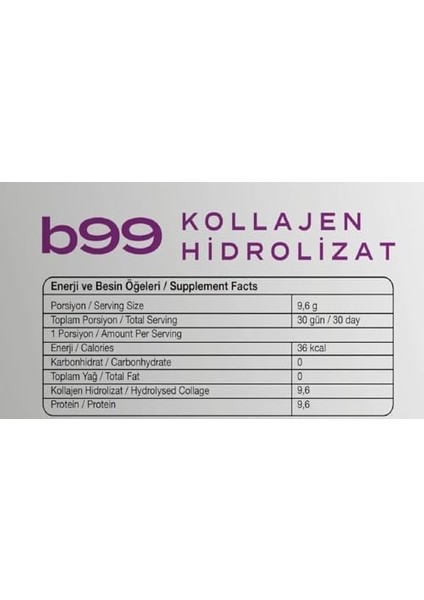 B99 Kollajen Hidrolizat