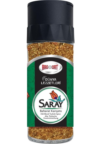 Saray Baharat Karışımı Tuzluk Kapak Cam Şişe 38 G
