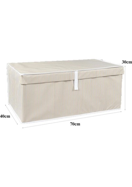 Kapısı Çok Amaçlı Düzenleyici Kapaklı Sandık Tipi Kutu Hurç Organizer (70 x 40 x 30, Kahverengi) fiyatları