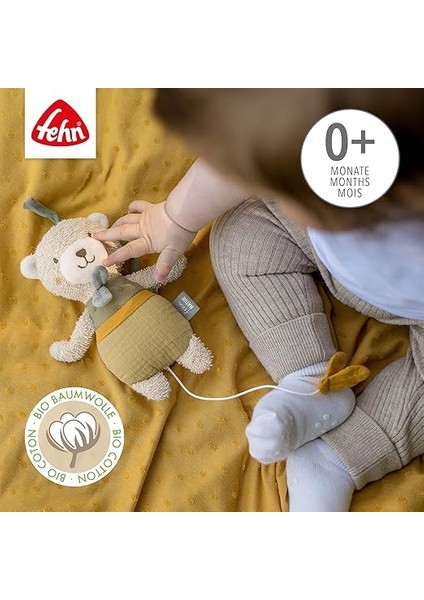 Mini Müzik Kutusu Ayı Fehnnatur - Sevimli Oyuncak ve Pamuklu Uyku Yardımcısı (Organik) - Rahatlatıcı Melodi "schubert'in Ninnisi" - Yolda ve Evde Bebek Oyuncağı - Bebekler ve Küçük Çocuklar Için modelleri