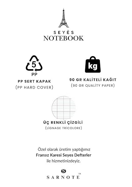Seyes Defter A4 60 Yaprak Plastik Kapak (Yeşil) modelleri