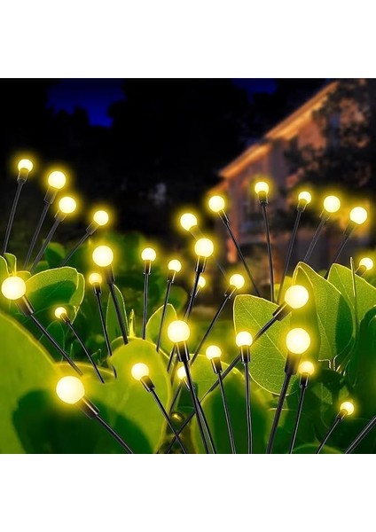 Ateşböceği Işıkları Güneş Enerjili Dış Mekan, Güneş Enerjili Ateşböceği Işıkları, 2pack Ateş Sineği Solar Bahçe Işıkları, Su Geçirmez Sallanan LED Güneş Dekoratif Işıklar Bahçe Çim Için Çubuk