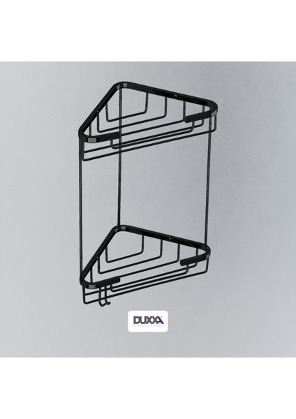 Köşe Şampuanlık 15X15 2 Kat Mat Siyah A.532.MS