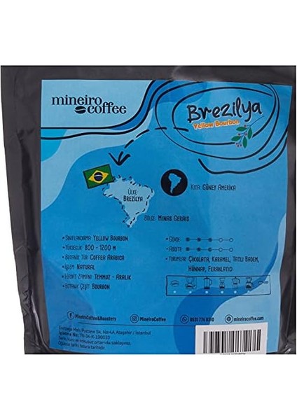 Mineiro Coffee Brezilya Yellow Bourbon Single Origin Moka Pot Kahve 250 gr modelleri