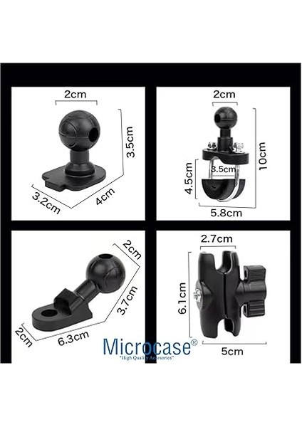 360 Derece Dönen Titreşim Önleyici Metal Motosiklet Bisiklet Scooter Telefon Tutucu - AL5073 indirimleri
