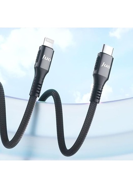 27W USB Type-C To Lightning iPhone iPad Örgülü Hızlı Şarj ve Data Kablosu 1 Metre fiyatları