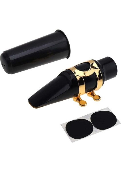 Alto Sax Ağızlık Seti, Profesyonel Alto Saksafon Ağızlık Kiti, Kapaklı Metal Toka Kamış Pedleri Müzik Aletleri Alto Saksafon Değiştirme Için