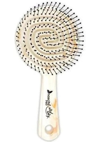 Pro Üç Boyutlu Oval Saç Fırçası - 16 Beyaz Mermer