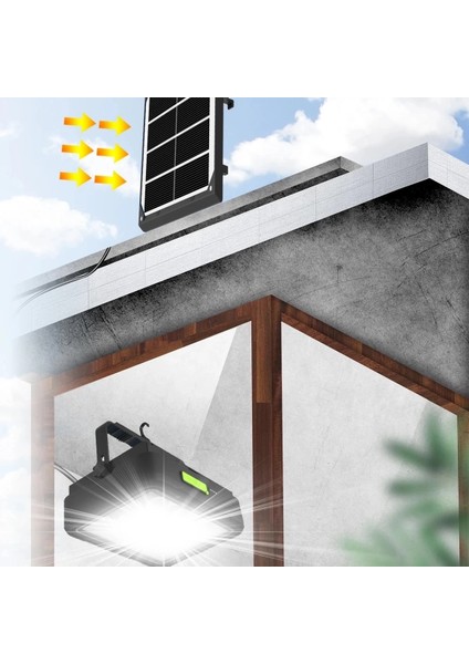 Buğz Wison 150W Güneş Enerjili Solar Kamp Feneriprojektör (WS-5570) fırsatları