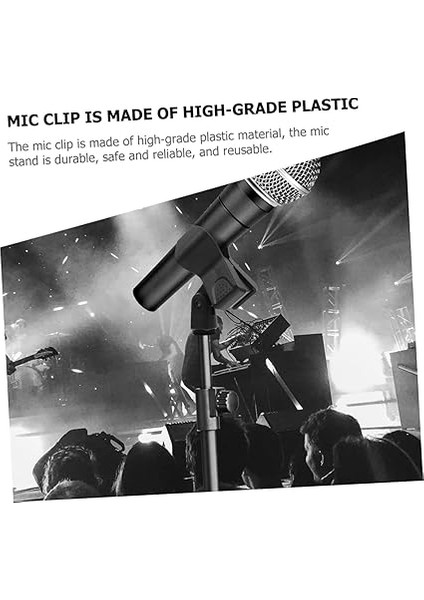 2 Takım Mikrofon Klipsi Mikrofon Tutucu Plastik Mikrofon Klipsi Evrensel Mikrofon Standı Klipsi Ayarlanabilir 3 Adet * 2 indirimleri