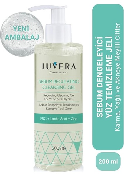 Cosmeceuticals Sebum Regulating Gel Yağlı ve Akneye Eğilimli Ciltler Için Temizleme Jeli 200 ml modelleri