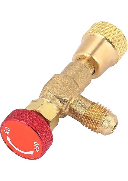 Kapatma Valfi Klima Güvenlik R 32 Musluk 1 4 Boru Azot Gazı Için R32 5 16 1 4" 5 16" Pirinç Akış Kontrol Vanası Kontrol Vanaları Soğutucu Şarj Hortumu Için R410A
